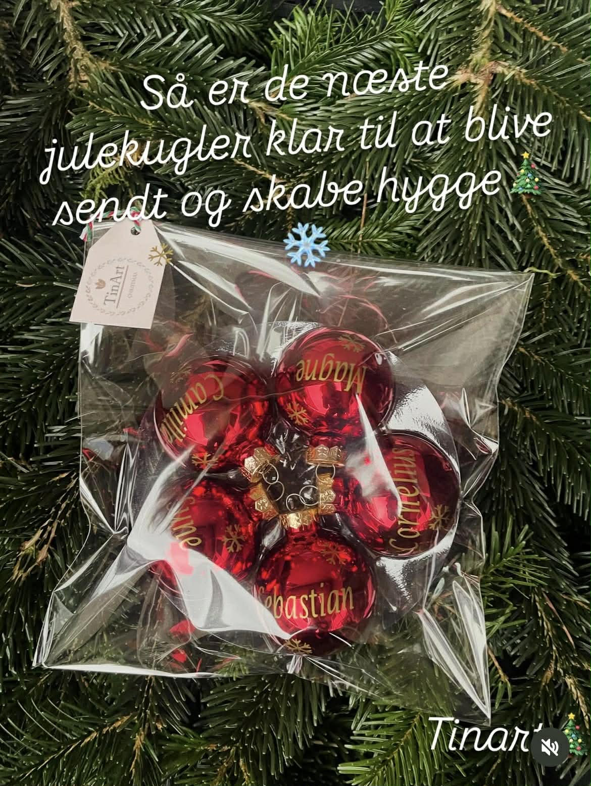 Røde julekugler - Billede 4